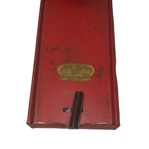 VINTAGE SHOOT TO THE MOON TIN TOY FROM THE BRINKMAN ENGINEERING CO. - Picture 3 of 7